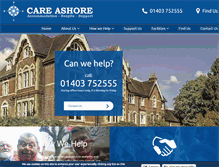 Tablet Screenshot of careashore.org